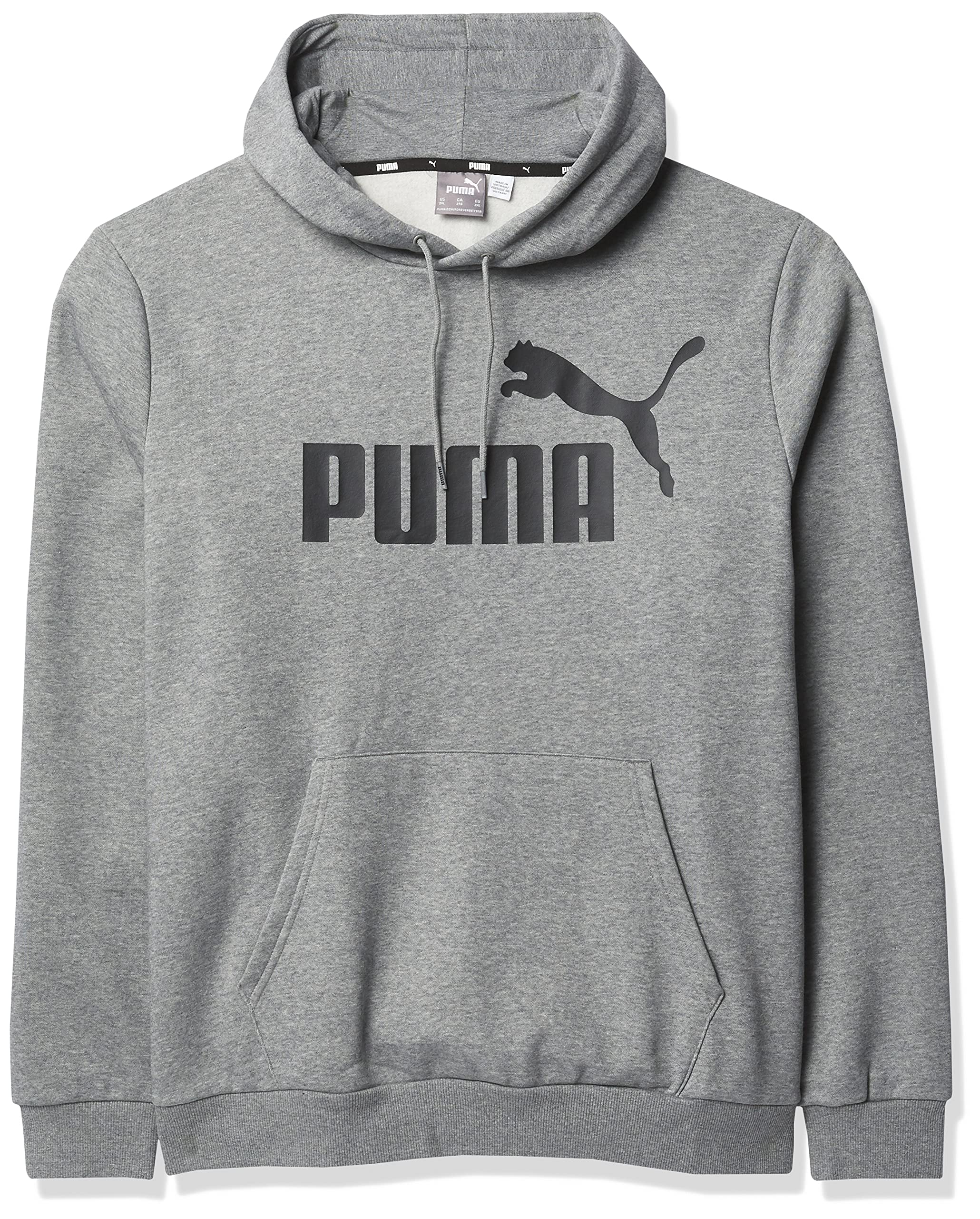 PUMAmens Essentials Big Logo Fleece Hoodie Big & Tall Hooded Sweatshirt