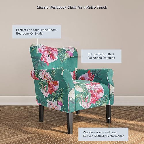 Miniatura 44 de Belleze Accent Chair - Silla Palta,Azul bebé,Beige,Negro y flor.,Azul y flor,Ladrillo,Amarillo (Citrine Yellow),Verde y azul,Verde y flor,Verde y
