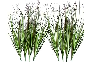 8PCS Artificial Plants,Artificial Shrubs Wheat Grass Greenery