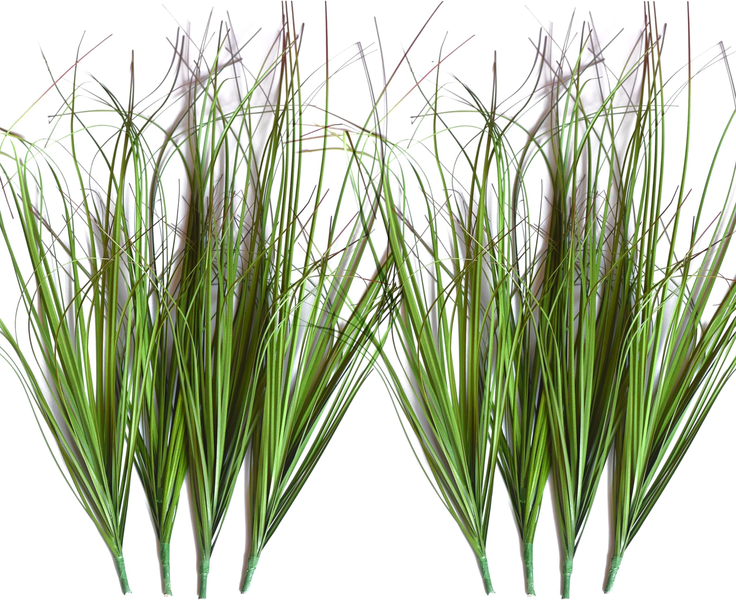 VANTREE 8PCS Artificial Plants, Shrubs Wheat Grass Greenery Stems for Home Decor, Fake Tall Grass Plant for Outdoor Indoor Decor