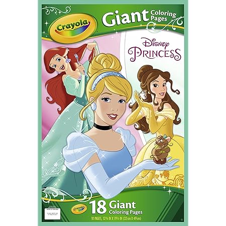 Amazon.com: Crayola Disney Princess Coloring Book with Stickers, Gift ...