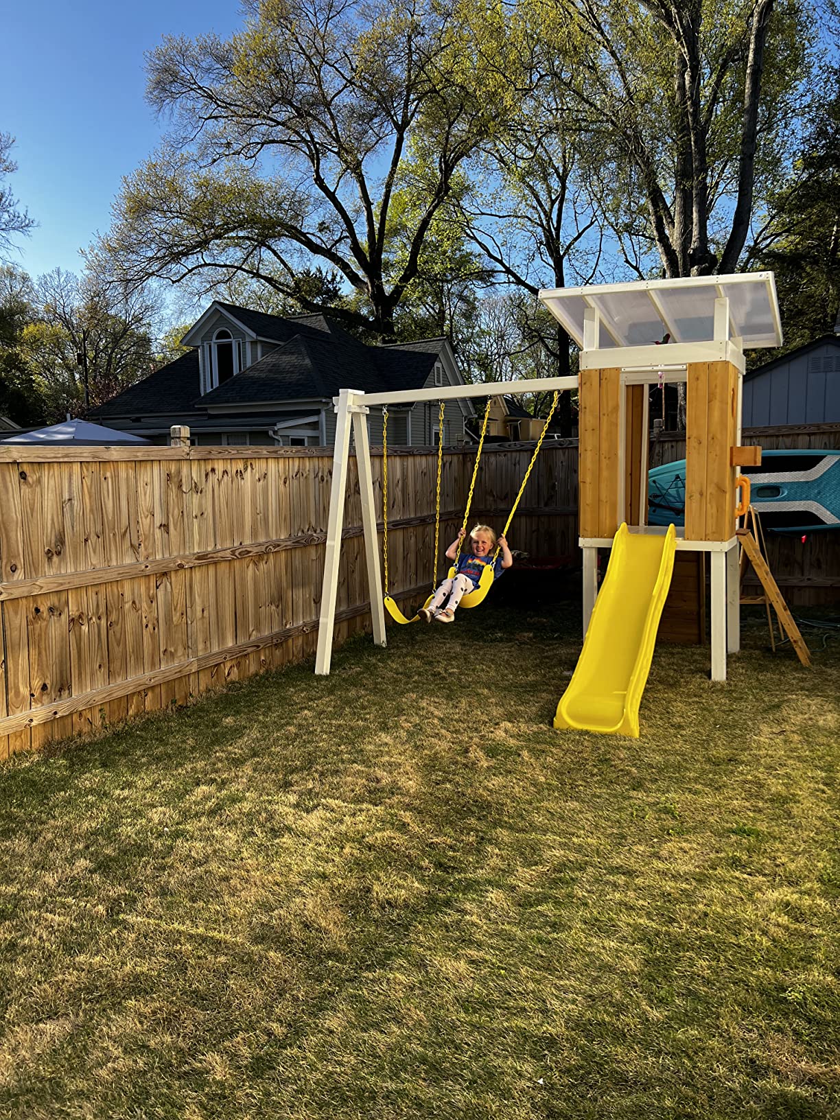 $48/mo - Finance Avenlur Modern Outdoor Backyard Swing Set Children's ...