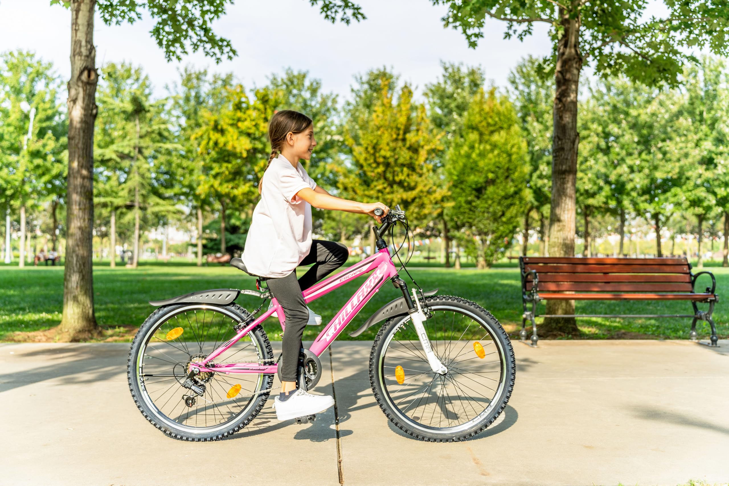 Chillaxx Bike Escape Premium VTT de 24 et 26 pouces pour filles, garçons, hommes et femmes, 21 vitesses