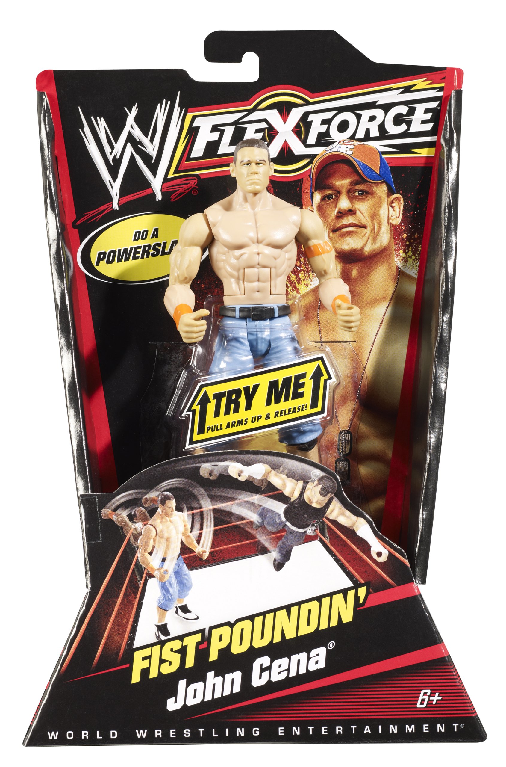 Mattel WWE Flexforce Fist Poundin' John Cena with Orange Armband