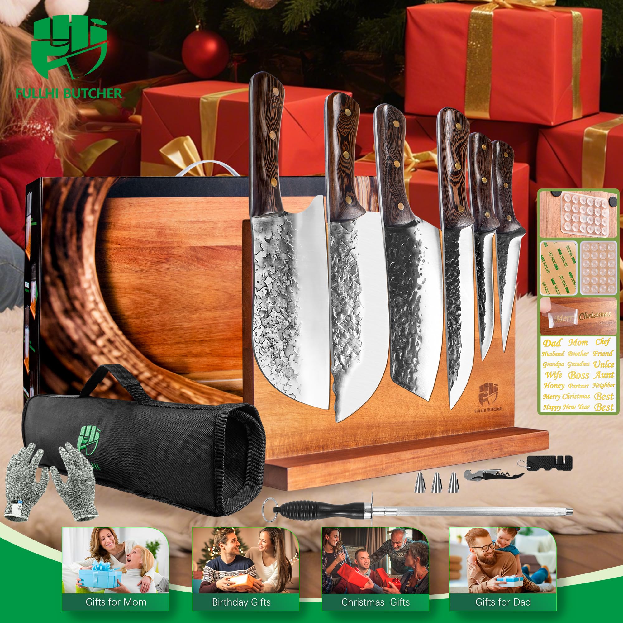 Amazon.com: FULLHI Chef/Butcher Fish Knife Set, High Carbon Steel