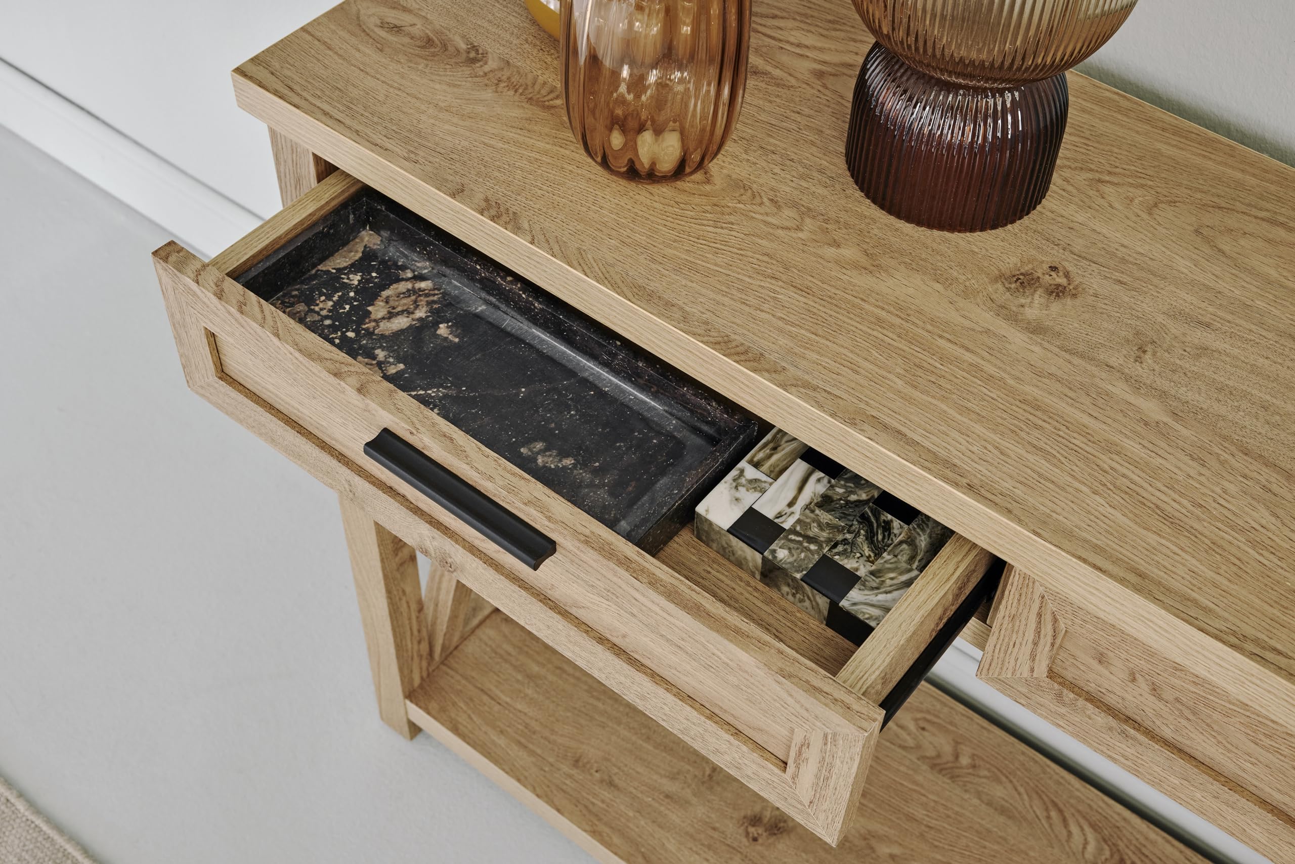 Jahnke Chalet Console SK - Console Engineered Wood, rovere Montana Nb, taglia unica