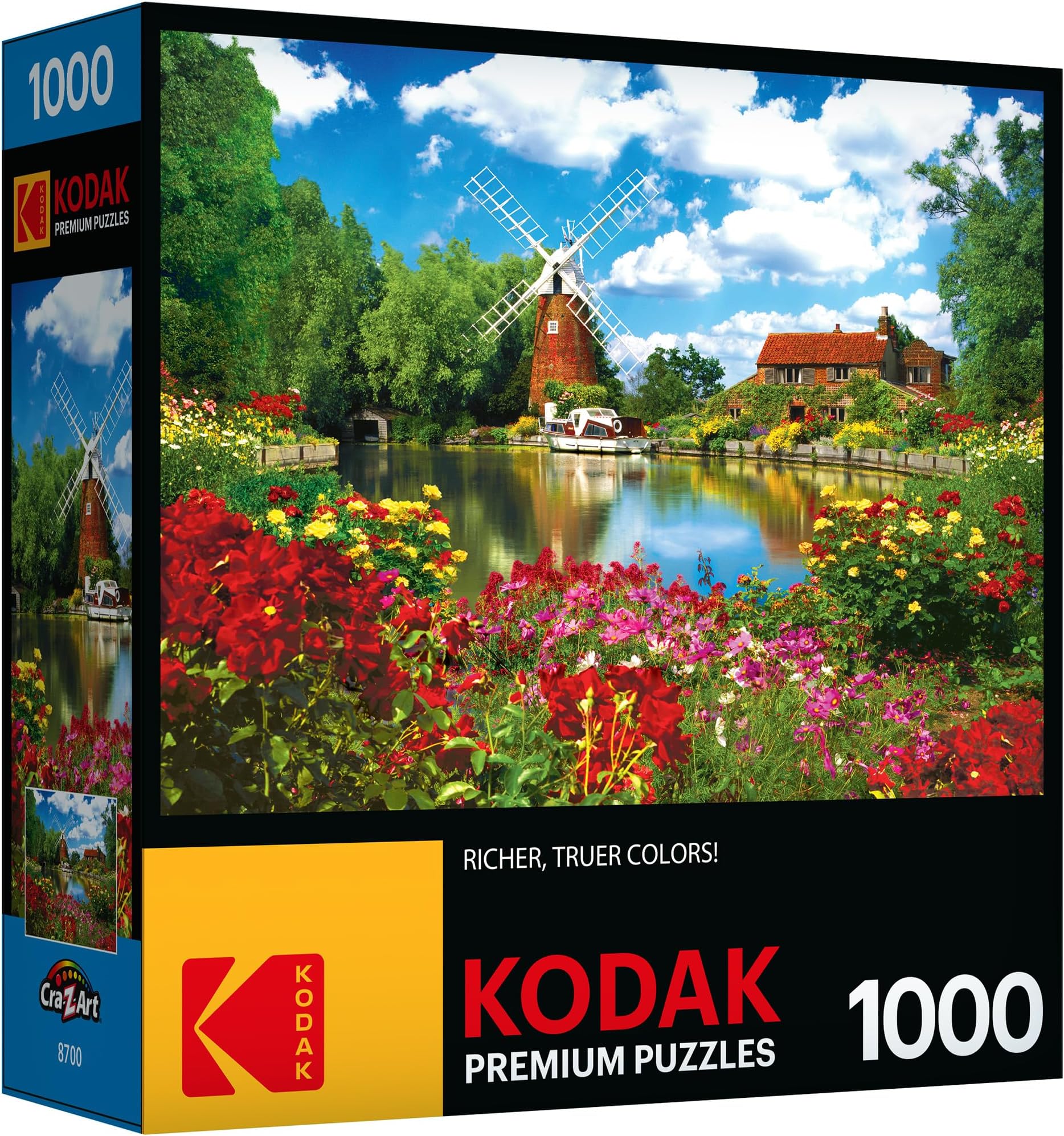 RoseArt - Kodak Premium - Hunsett Mill and The River Ant, Norfolk, England - 1000 Piece Jigsaw Puzzle for Adults