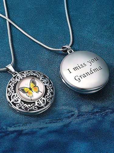 Miniatura 3 de Farfume Collar personalizado con 2 imágenes, hermoso colgante para mujereshombres