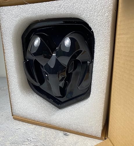 Miniatura 3 de 2013-18 RAM 1500,2500,3500 Emblema de rejilla, acabado negro