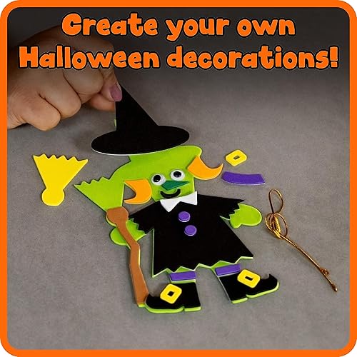 Miniatura 3 de Ready 2 Learn Crea tus propios personajes de Halloween Juego de 4 Manualidades de Halloween para niños Recuerdos de fiesta, adornos, imanes y