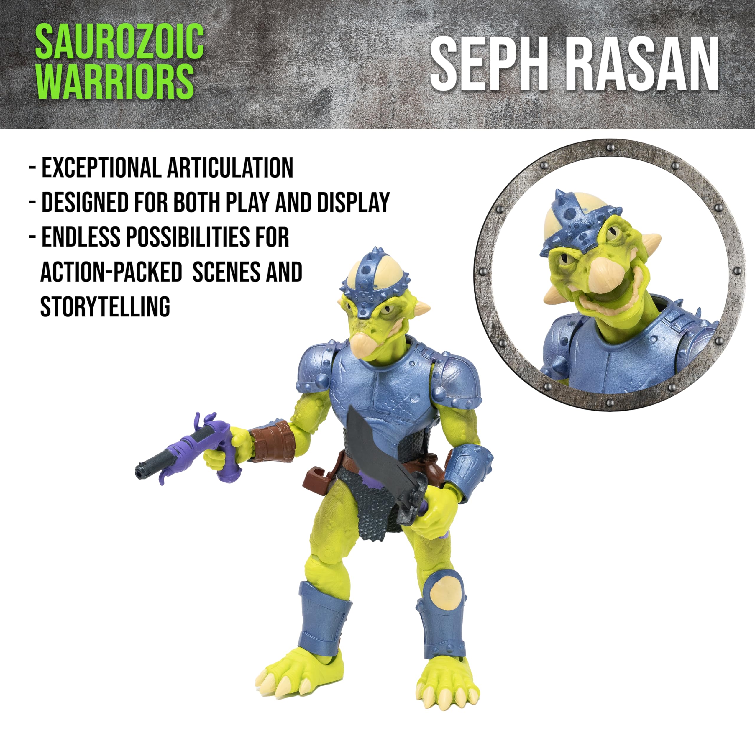Amazon.com: Boss Fight Studio Saurozoic Warrior Seph Rasan
