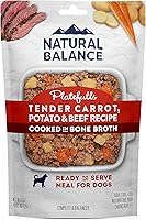 Vista 12 de Natural Balance Platefulls Homestyle - Alimento húmedo para perros adultos, receta sabrosa de pato y calabaza cocinada en caldo de huesos, 9 onzas