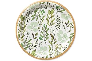 Disposable Floral Plates for Elegant Gatherings