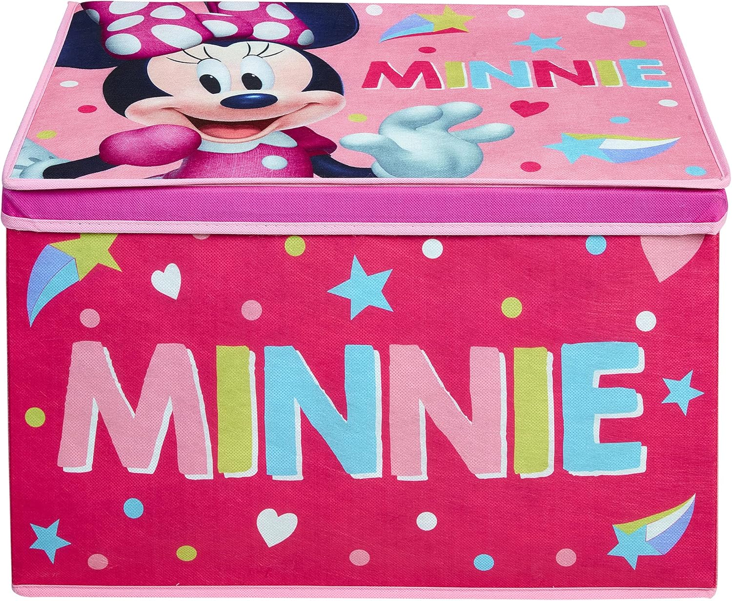 Disney Nixy Children - Caja de juguetes de tela Jumbo Minnie Mouse