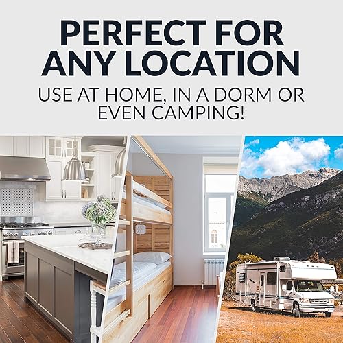 Miniatura 4 de HomeCraft HCSB75BK - Placa eléctrica portátil de un solo quemador para encimera, 750 vatios, control de temperatura ajustable, color negro