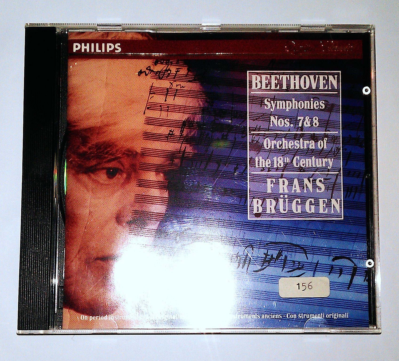 Beethoven: Symphonies Nos 7 & [Audio CD] Orchestra of Pe 18P Century; Bruggen, Frans