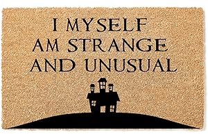 I Myself Am Strange And Unusual Door Mat