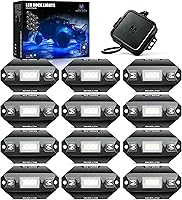 Vista 7 de MICTUNING C1 8 Pods RGBW LED Rock Lights - Kit de luz de neón multicolor con controlador Bluetooth, modo de música