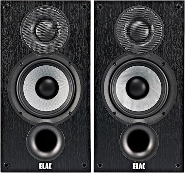 ELAC Debut 2.0 B5.2 Bookshelf Speakers, Black (Pair)