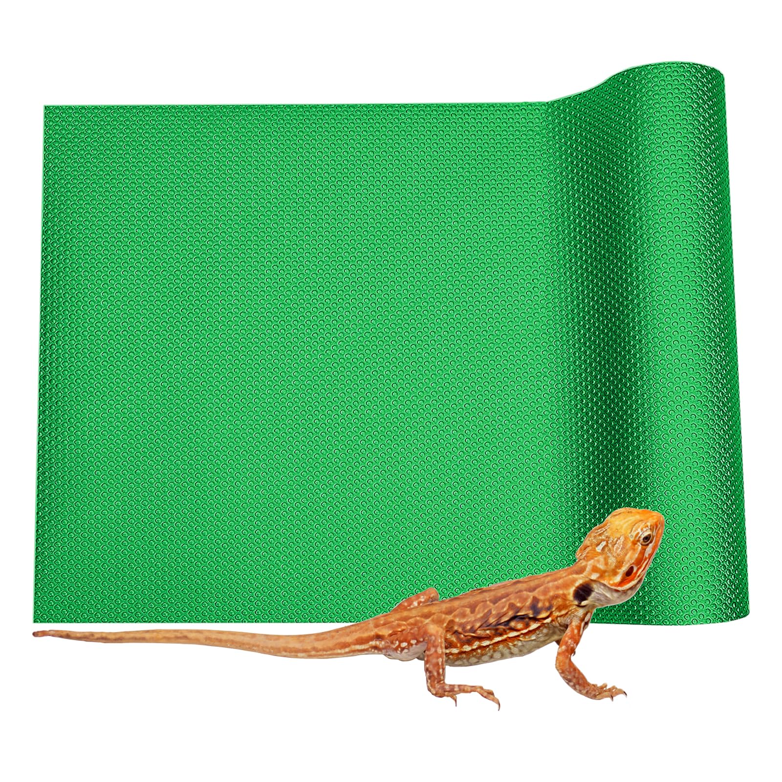 Bearded Dragon Tank Accessories, 120 Gallon Reptile Terrarium Mat Liner, Bearded Dragon Substrate for 4x2x2 Reptile Enclosure, Green