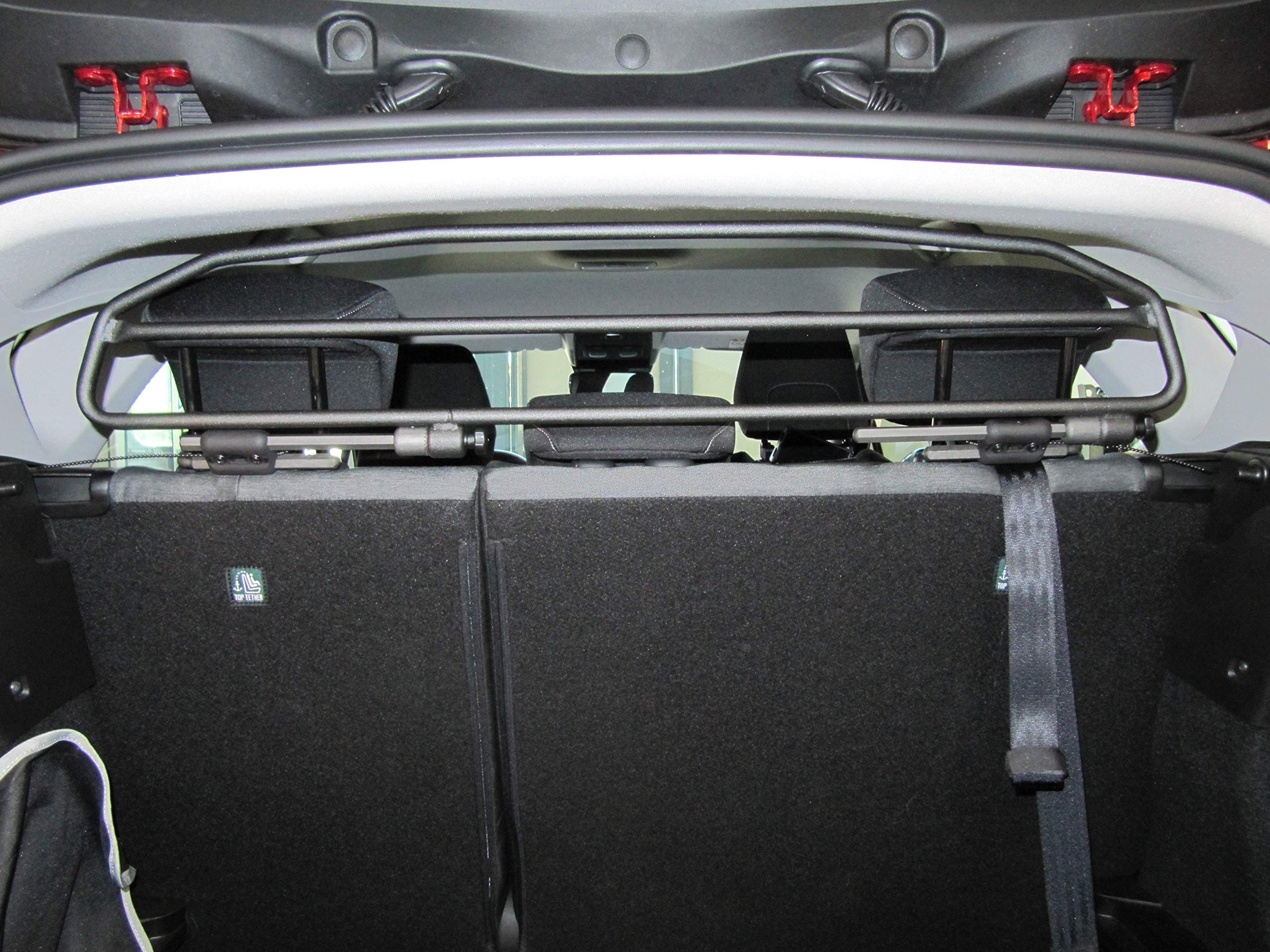 ERGOTECH Divisorio Griglia Rete Divisoria Compatibile con Renault Captur, RDA65HBG-2HXXS, per Trasporto Cani e Bagagli.