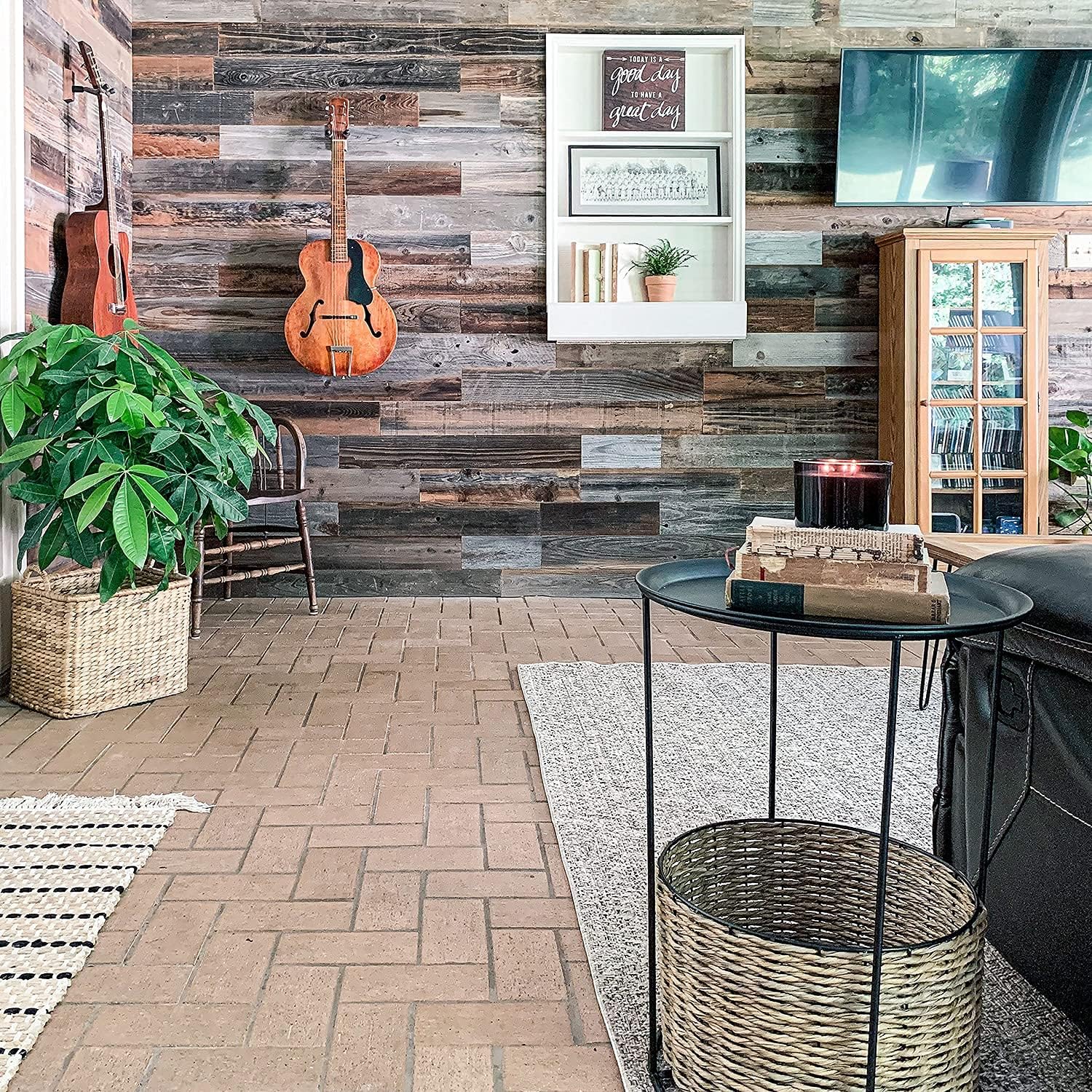 Blасk Frіdау - 60% оƒƒ Weekend Walls - Reclaimed Weathered Redwood - DIY Easy Peel and Stick Wood Wall Paneling (40 Sq Ft, Natural) Buу 1 gеt 1 Weekend Walls - Reclaimed Weathered Redwood - DIY Easy Peel and Stick Wood Wall Paneling (40 Sq Ft, Natural)