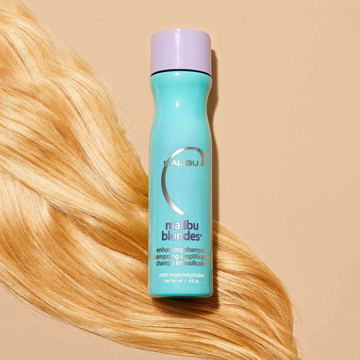 Malibu C Blondes Enhancing Shampoo - Sulfate-Free Purple Shampoo for Blondes - Helps Preserve Highlights & Remove Brassiness - Moisturizing & Revitalizing Hair Care - Image 3
