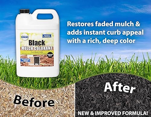 Miniatura 2 de MulchWorx Black Mulch - Concentrado de color negro - Trata 11,200 pies cuadrados - Spray de tinte para mantillo negro puro medianoche