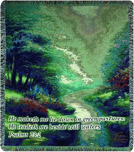 Manual Woodworkers and Weavers, colección Inspirational, Mural de pared con verso y varilla de pináculo, 60 por 50 pulgadas., Algodón, Completo