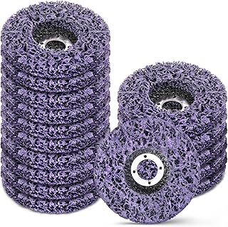 Landhoow 20 Pcs Strip Discs Rust Remover Wheel 4-1/2'' x 7/8'' Stripping Wheel Paint Disc Abrasive for Rust Oxidation Welds Metal and Wood Angle Grinder