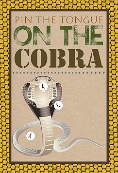 Reptile Snake Cobra Pin Game Activity Themed Birthday Party Supply, Fun Kids Idea Poster Stickers