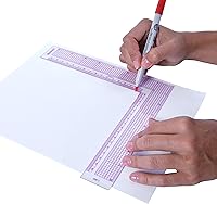 Vista 4 de Westcott 8 pulgadas/6.7 in L-pulgada cuadrada/métrica (L-808) (L-808)