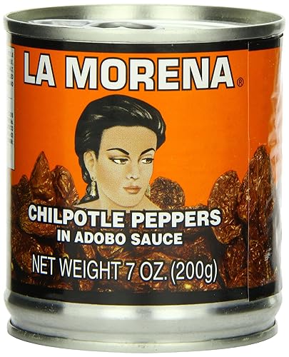 La Morena Chipotle Peppers en salsa Adobo, 7 onzas (paquete de 24)