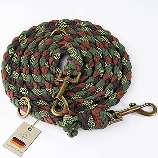 Tailoir Hundeleine 2m geflochten - Leine Hund, Mittelgroße - Große Hunde, Leine verstellbar, Hundeleinen, Dog Leash Führleine, Bissfeste Hundeleine zum Umhängen, Trainingsleine, Freihandleine Paracord product image