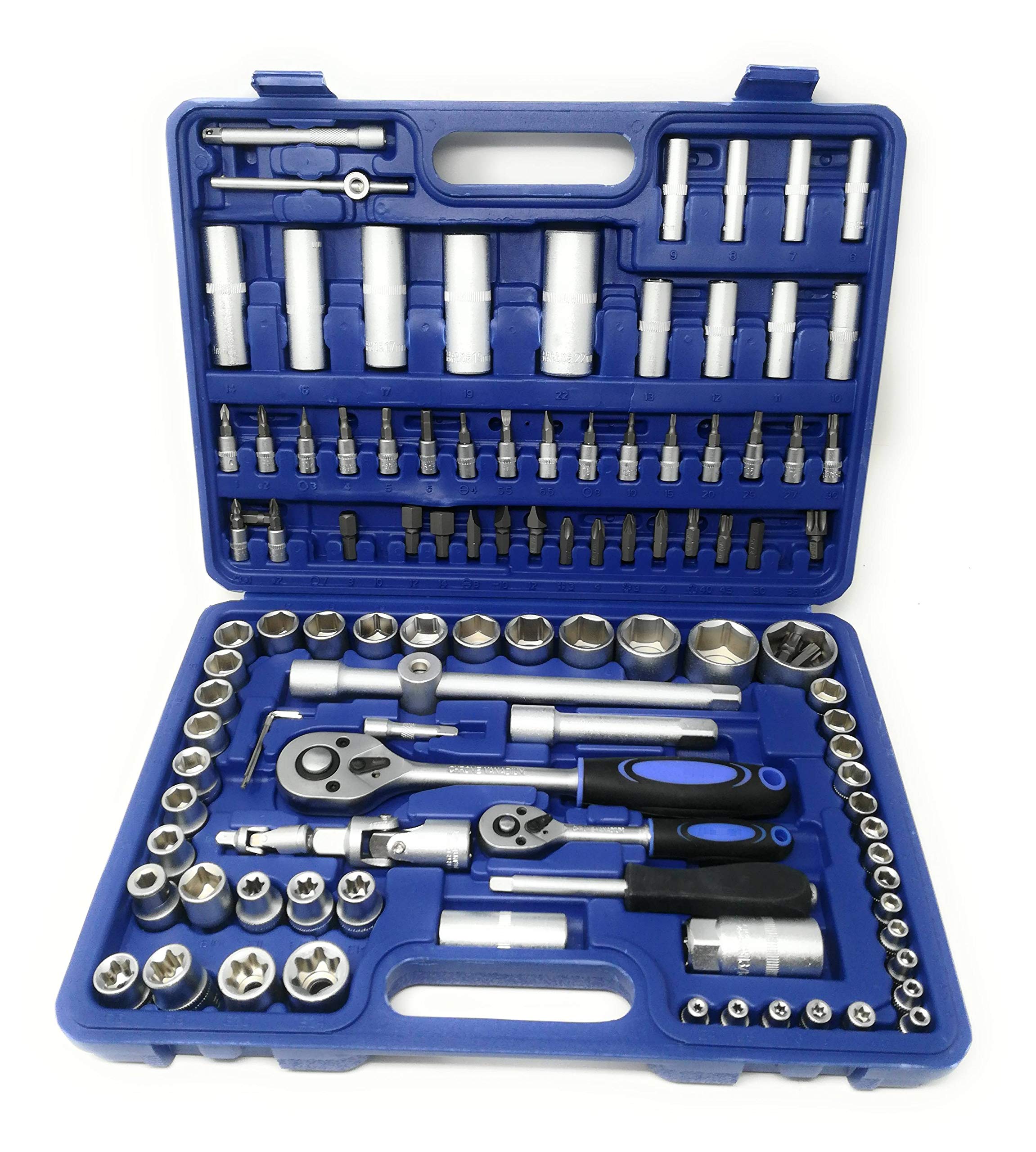 tempo di saldi Tianfeng Tools - Maletín con 108 llaves de brújula y accesorios, color azul
