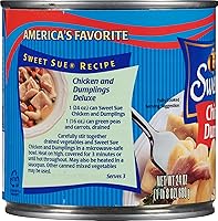Vista 6 de Sweet Sue Pollo con Dumplings, lata de 24 oz - Sopa lista para calentar y servir - 14g de proteína por porción - Receta hecha desde cero