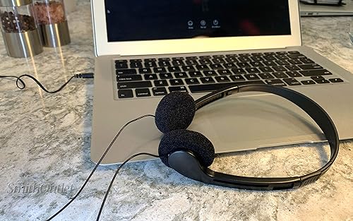 Miniatura 5 de SmithOutlet Paquete de 100 auriculares a granel para estudiantes con conector de 0.138 in para pruebas de aula, biblioteca, laboratorios de