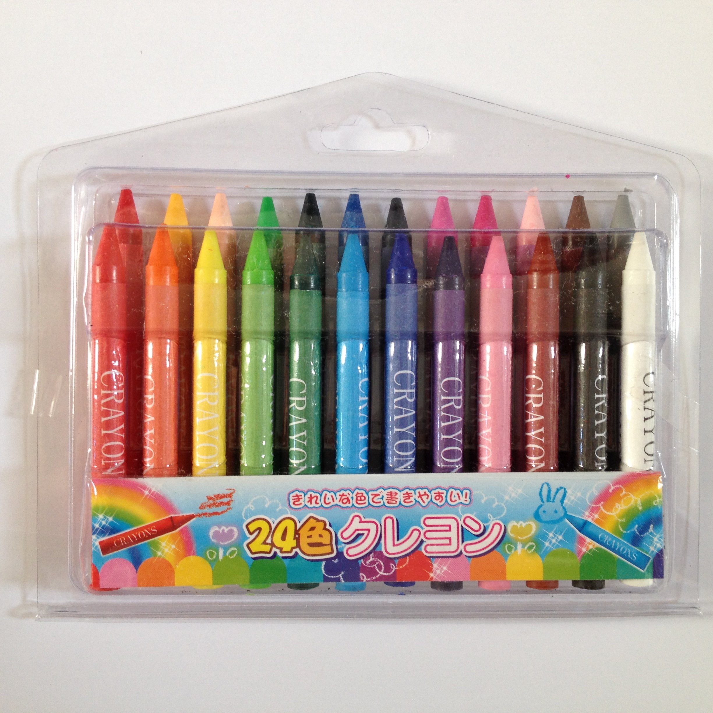 Amazon.co.jp: きれいな色で描きやすい!! 多色24色クレヨン : ホビー