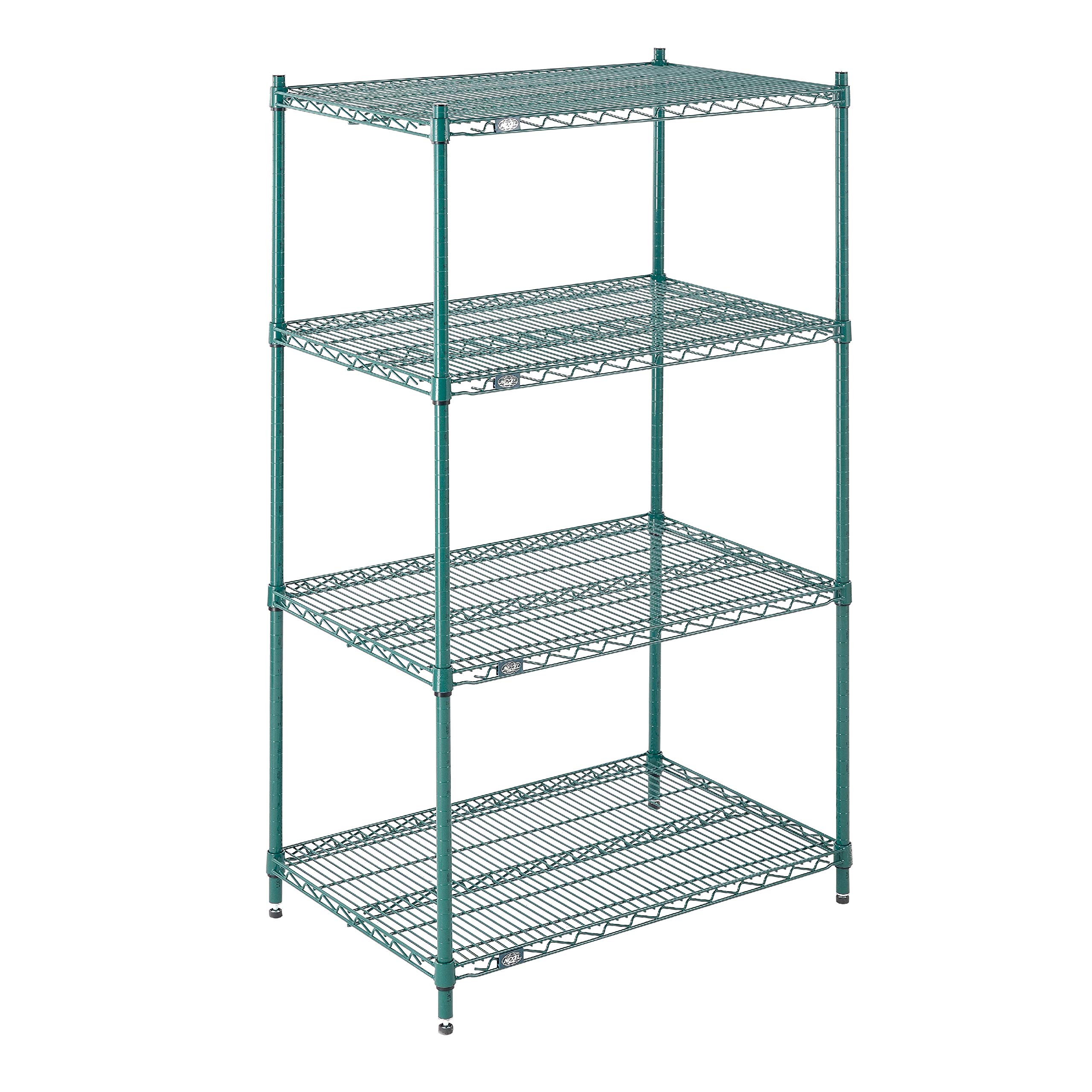 Nexel Wire Shelving, Green Epoxy, 36
