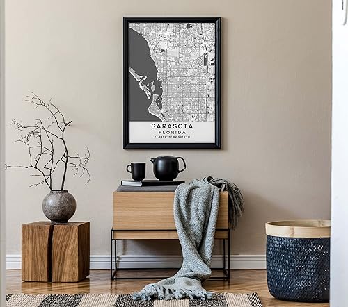 Miniatura 7 de Mapa de Sarasota, Florida, Light 2 (36x48)
