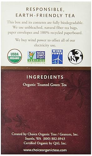 Miniatura 9 de Elija té orgánico, bolsas de té de 16 unidades (paquete de 6)