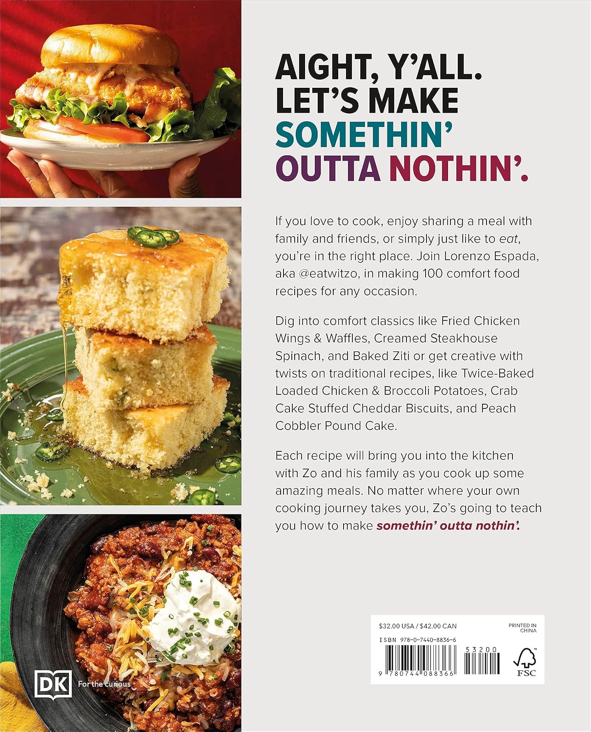 Somethin' Outta Nothin': 100 Creative Comfort Food Recipes for Everyone      Hardcover – November 14, 2023