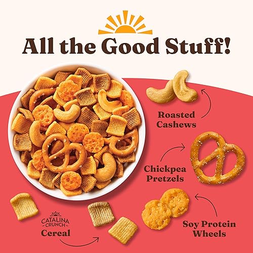 Miniatura 5 de Catalina Crunch Mix Spicy Kick Protein Snack Mix  Bocadillos bajos en carbohidratos, proteínas, apto para dieta cetogénica, paquete de 3