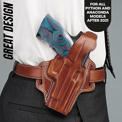 Miniatura 6 de Tactical Mak Grips Colt Python 2021 Professional Grip Black Gun Grips - Agarre de madera natural, textura 3D con talla de plata alemana, perfecto