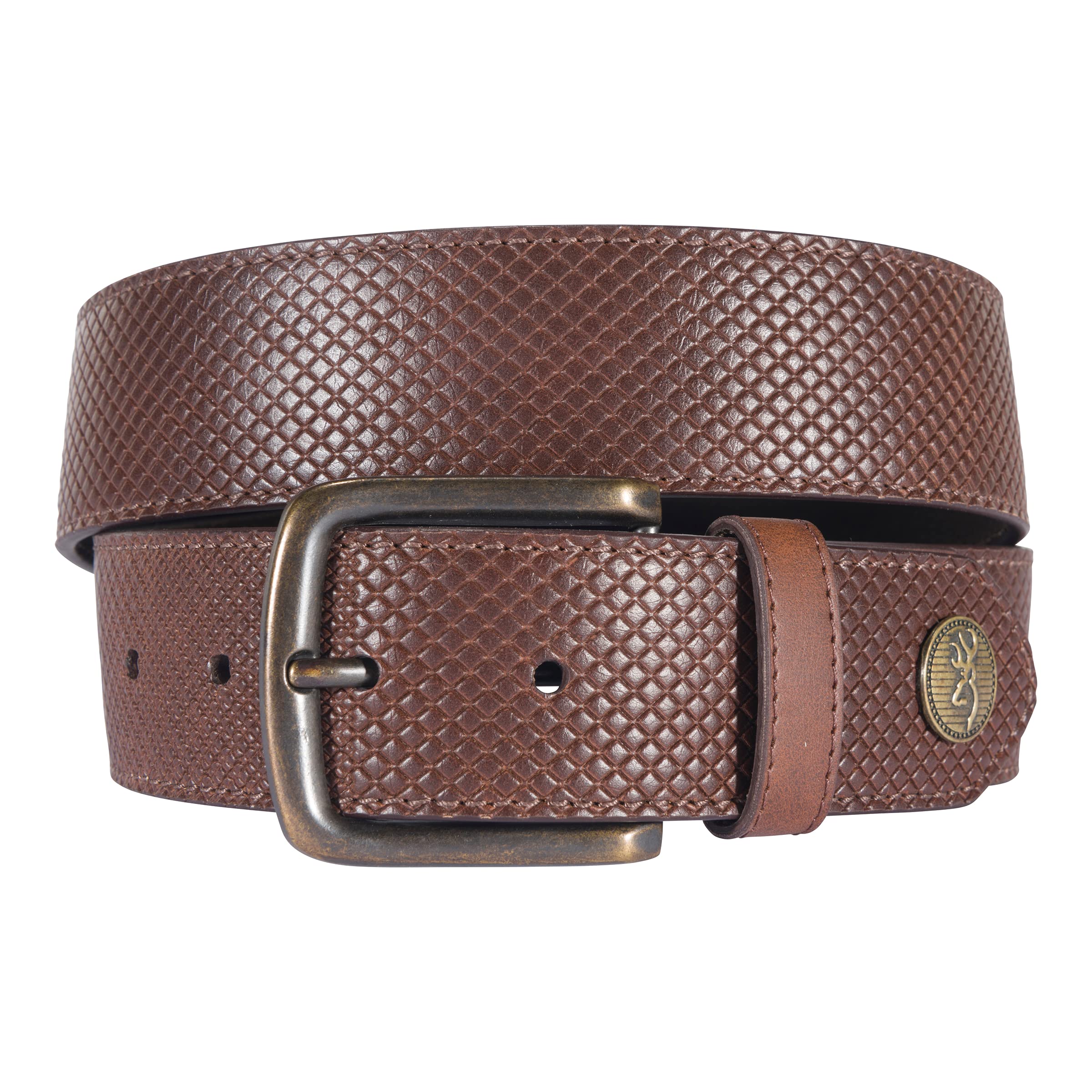 BrowningMen's Western Inspired Belts, Available in Multiple Styles, Concho, 40, Concho (Brown), 40
