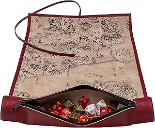 Ultra PRO - Dungeons & Dragons Dice Scroll Map Sword Coast, The Ultimate Playmat and Dice Bag Built in One for Easy Access and Ultimate Playability, Great for RPG Games, D&D, MTG