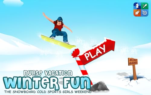 Nurse Vacation Winter Fun : o snowboard frio meninas esportes fim de semana - Ágio