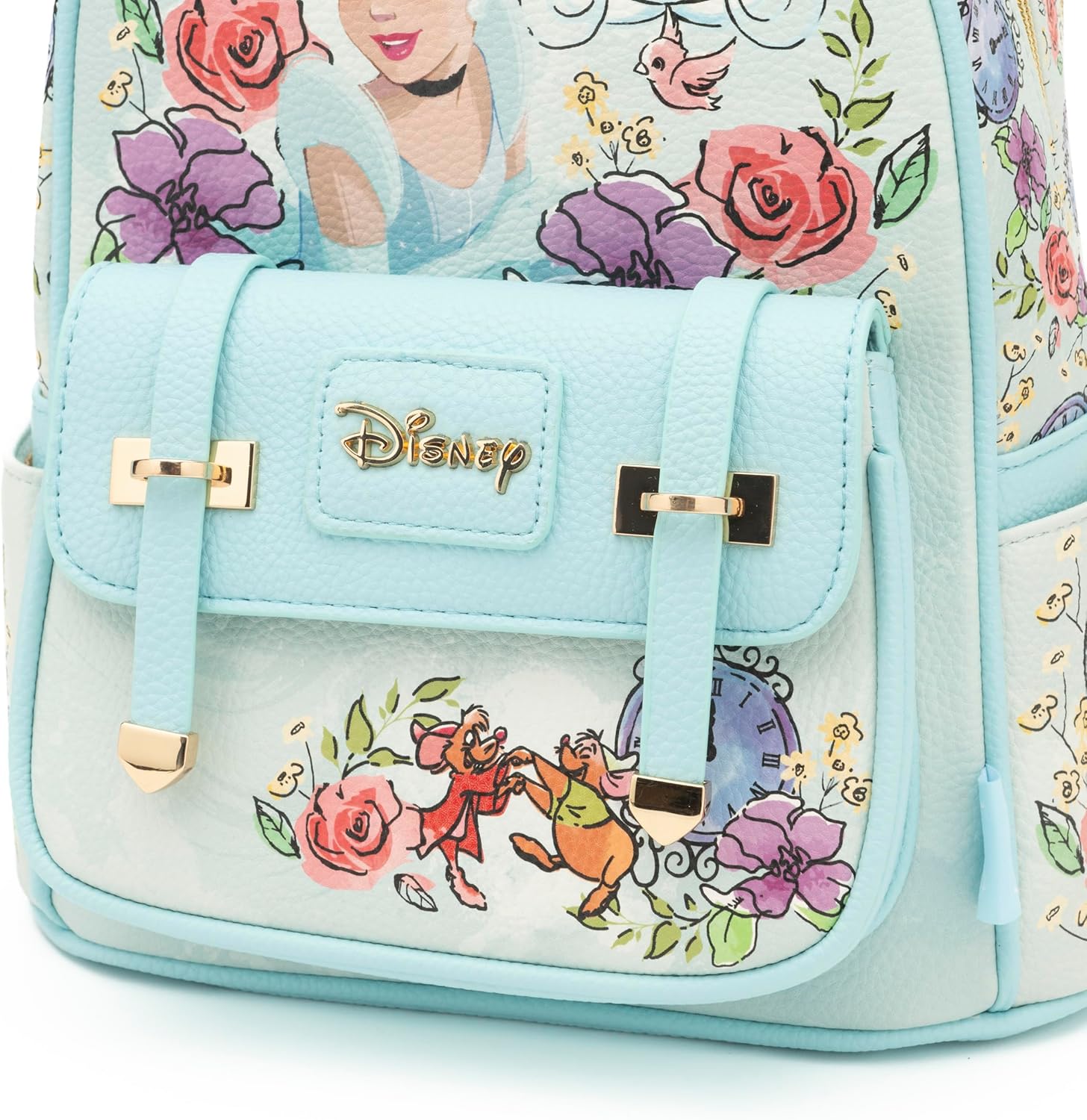 Cinderella 11" Vegan Leather Fashion Mini Backpack - Image 8