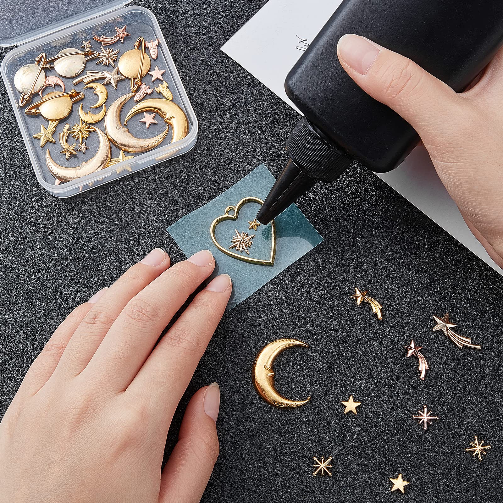 Julie Wang Ciondoli Aromaterapia - 6 Diffusori Argento Con Pietre Lavica Per Oli Essenziali - Foto 2