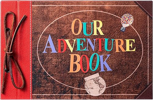 Miniatura 3 de Álbum de fotos para álbumes de recortes, nuestro libro de aventuras, libro de recortes con palabras en relieve, tapa dura, álbum de recortes de